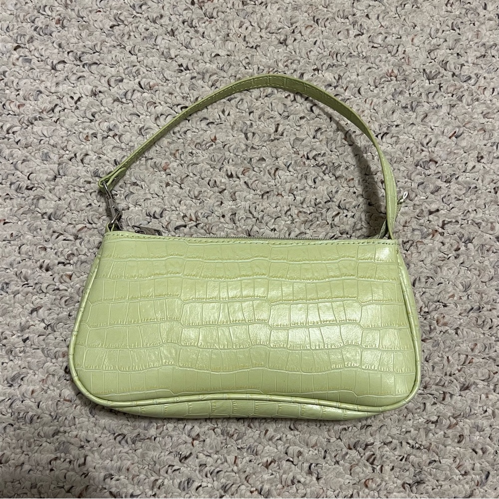 SHEIN Light Green Croc Leather Bag